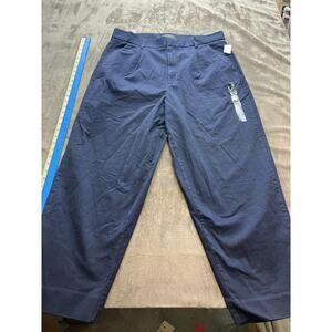 Banana Republic Women Pants 16 (38×28) Navy Blue Straight Fit 2 Pockets NWT New